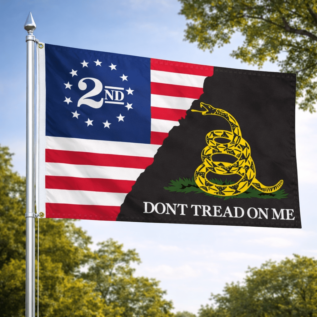 Betsy Ross Split 2A DTOM 3'x5' Flag - PatriotDepot.com