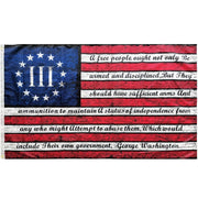 Betsy Ross Washington Arms Vintage 3'x5' Flag - PatriotDepot.com