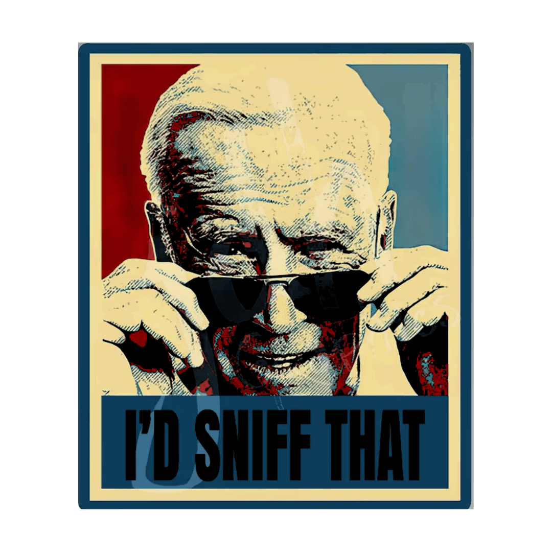 Biden "I'd Sniff That" Vertical Banner Flag 5'x3' - PatriotDepot.com