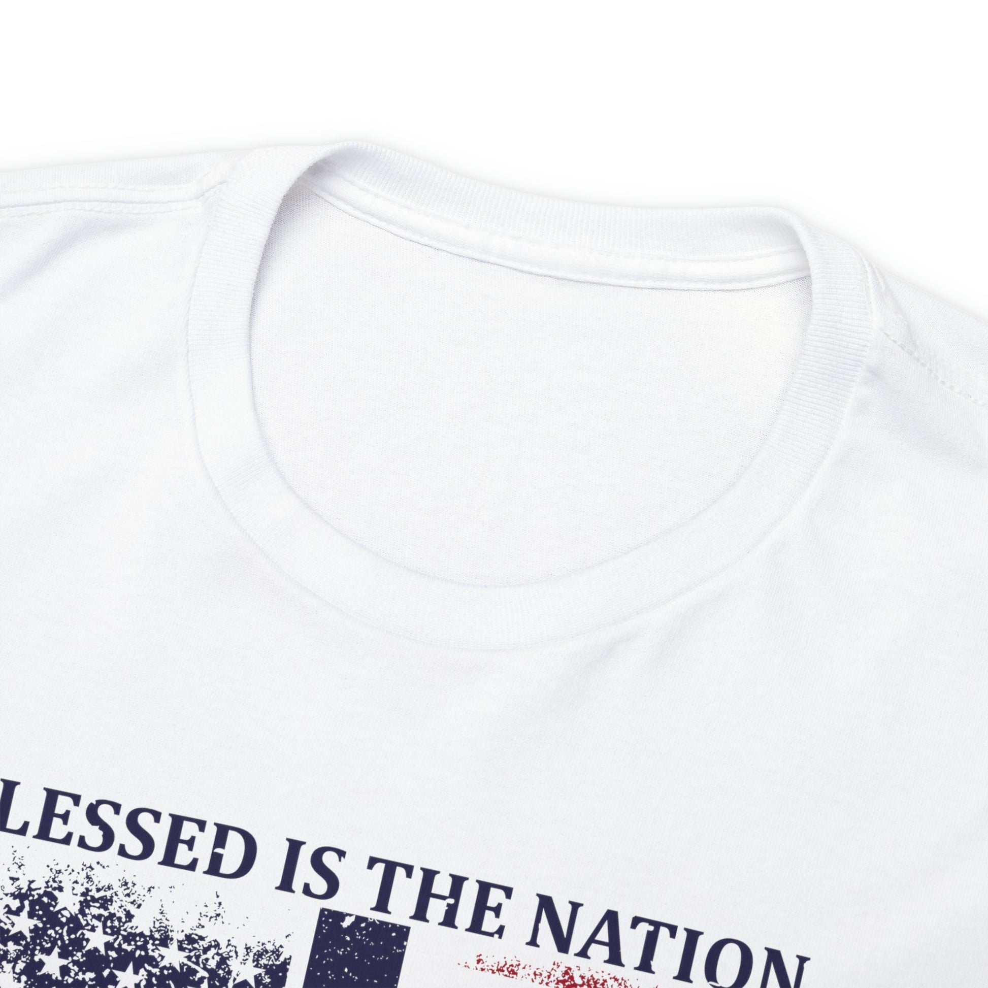 Blessed is the Nation Whose God is Lord (Psalm 33:12) Unisex T-Shirt - PatriotDepot.com
