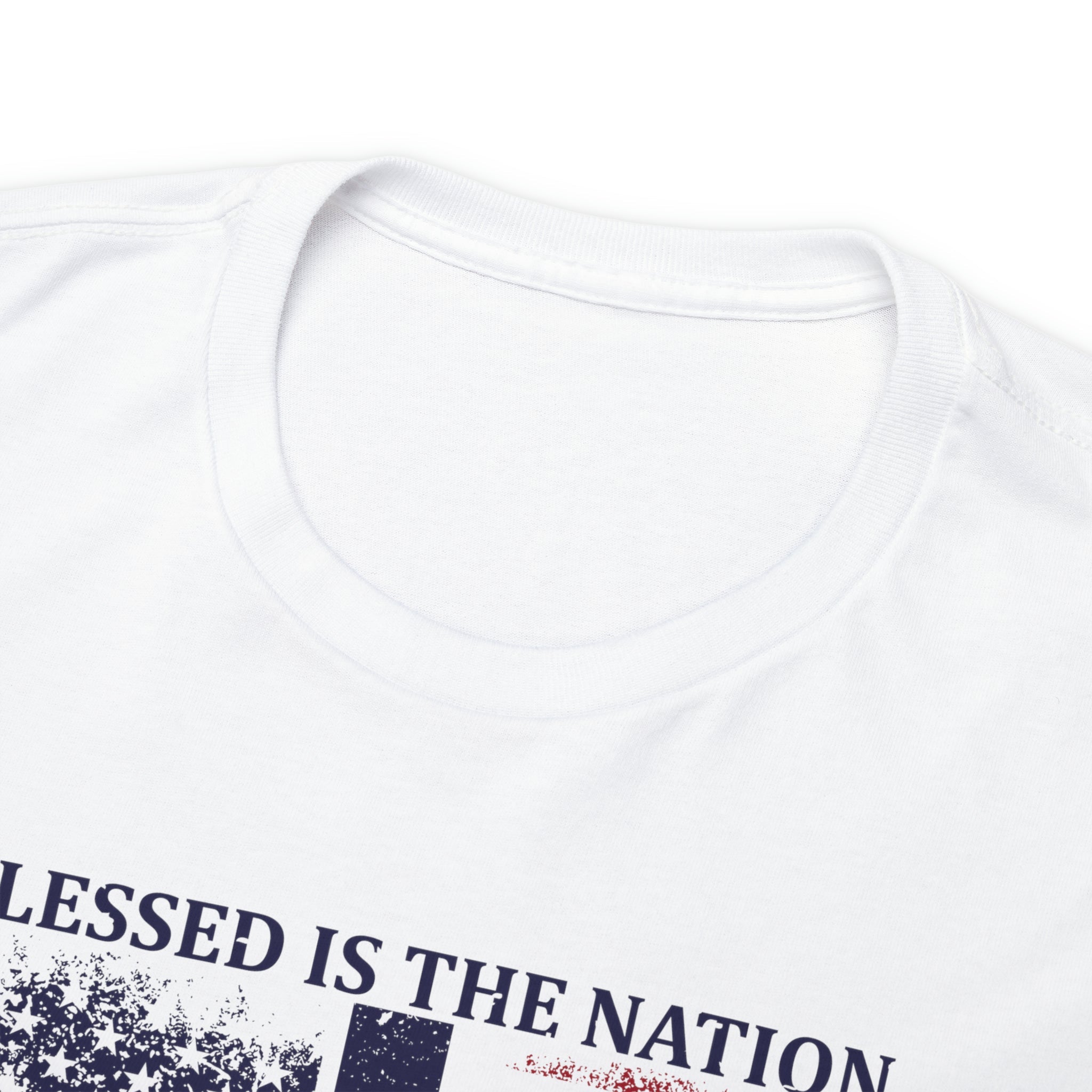 Blessed is the Nation Whose God is Lord (Psalm 33:12) Unisex T-Shirt - PatriotDepot.com