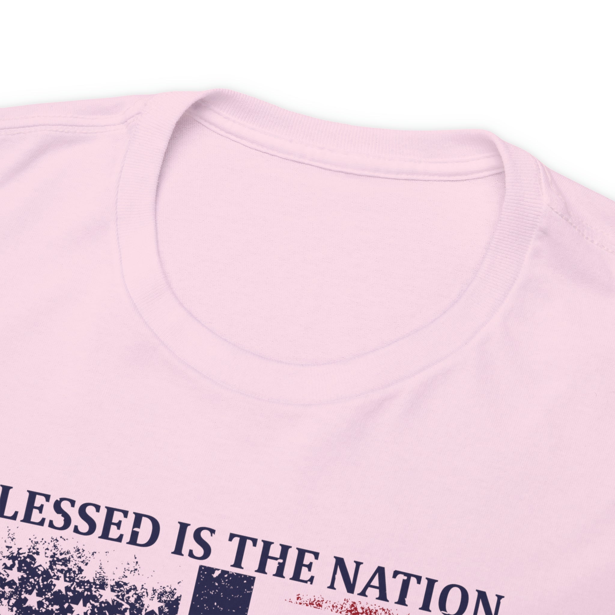 Blessed is the Nation Whose God is Lord (Psalm 33:12) Unisex T-Shirt - PatriotDepot.com