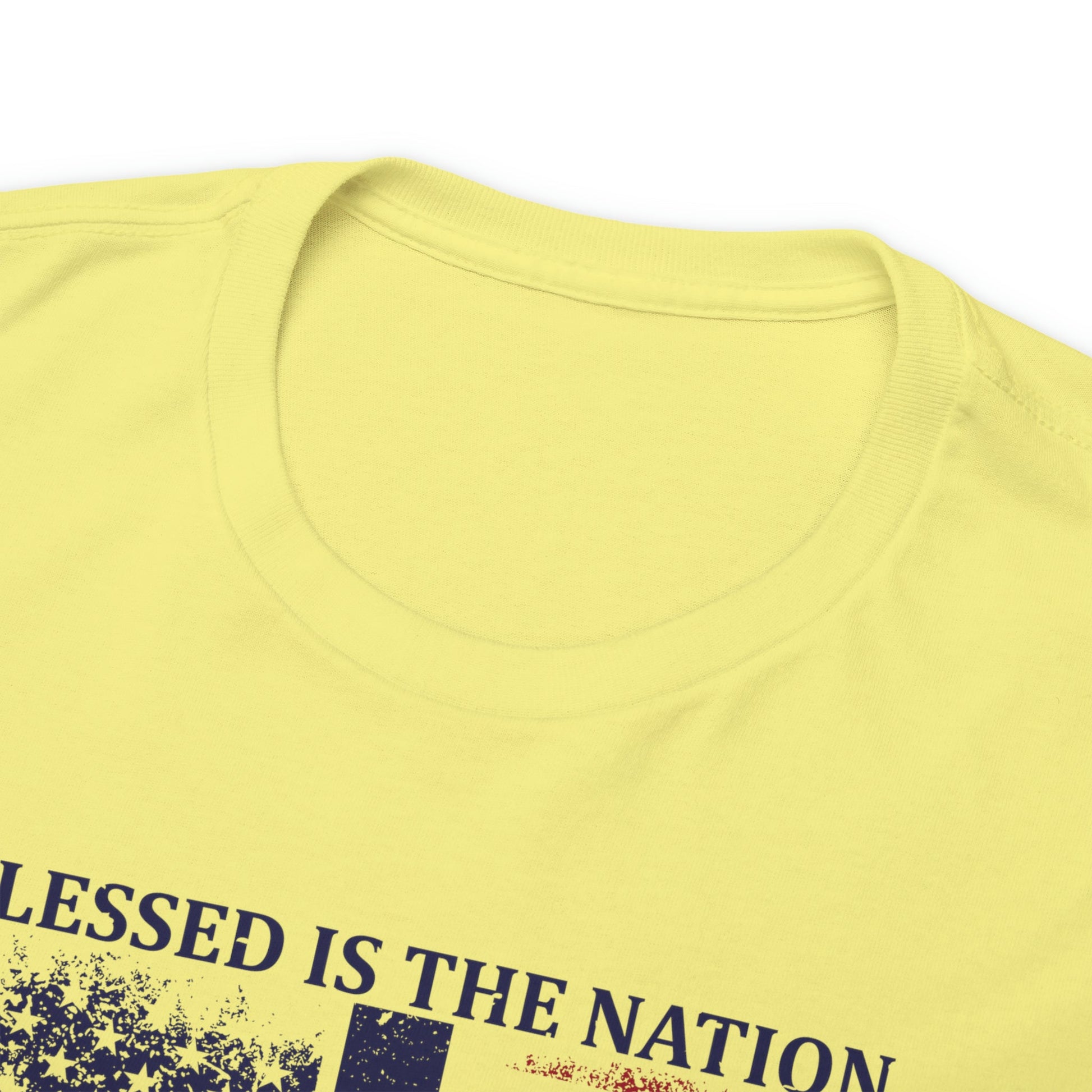 Blessed is the Nation Whose God is Lord (Psalm 33:12) Unisex T-Shirt - PatriotDepot.com