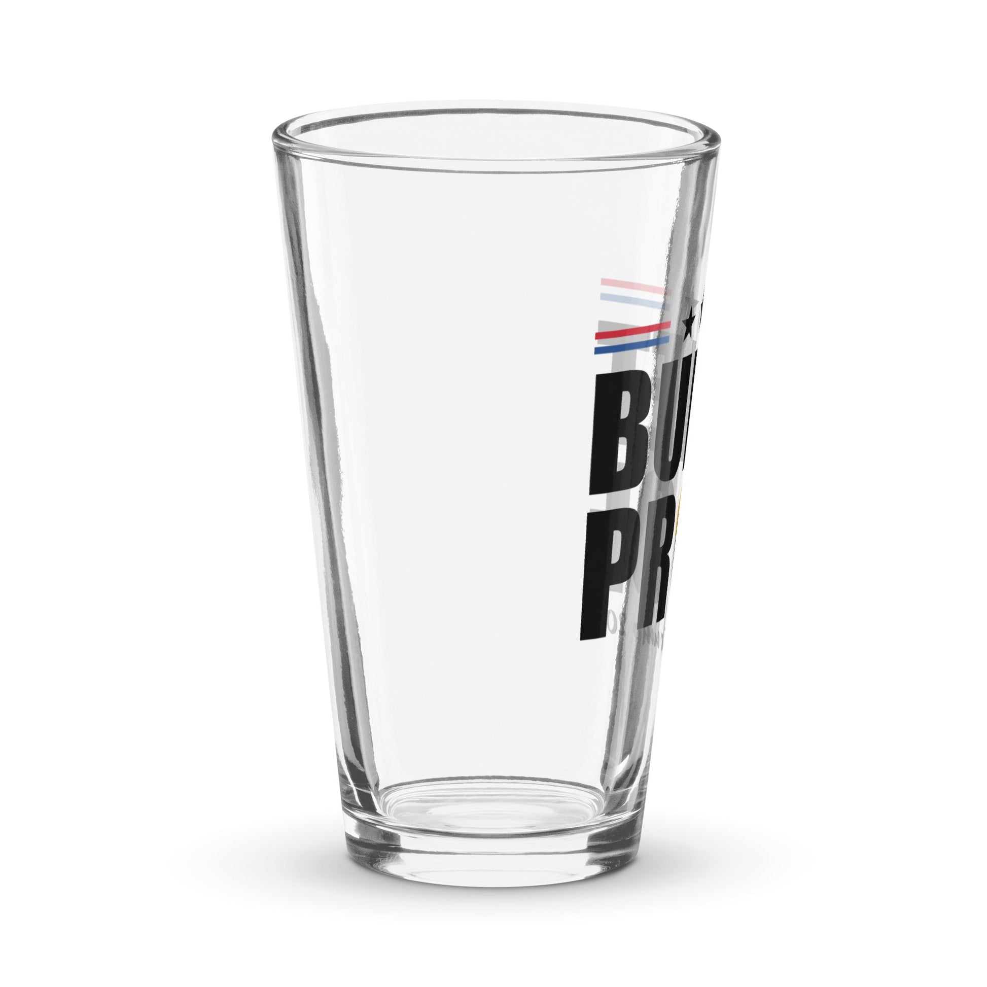 Bullet Proof Trump 2024 Shaker Pint Glass (Handmade) - PatriotDepot.com