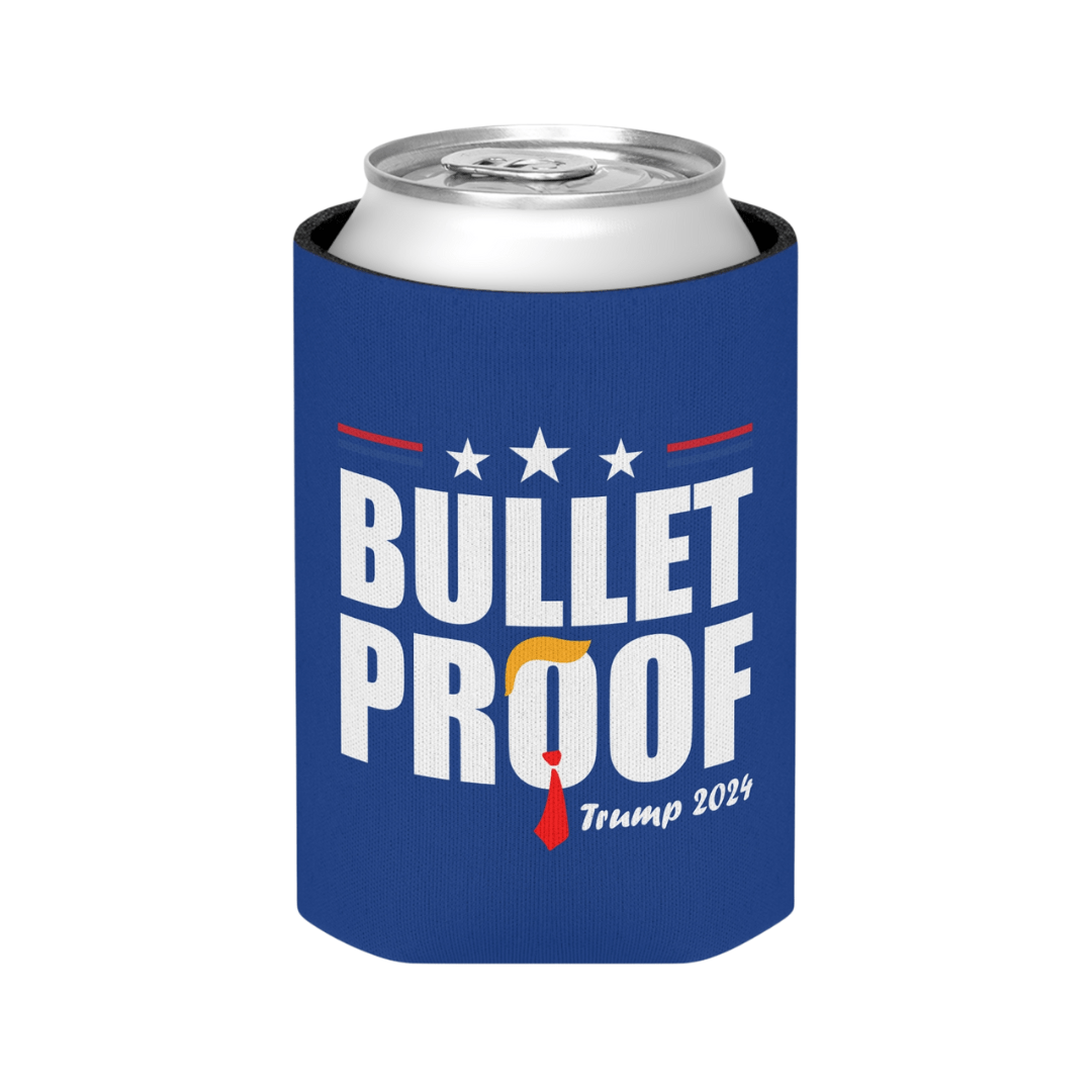 Bulletproof Trump 2024 Can Cooler (3 Colors) - PatriotDepot.com