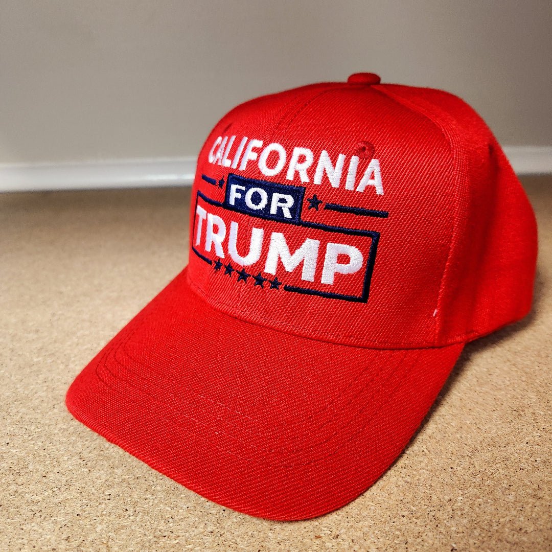 California for Trump Custom Embroidered Hat - PatriotDepot.com
