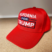 California for Trump Custom Embroidered Hat - PatriotDepot.com