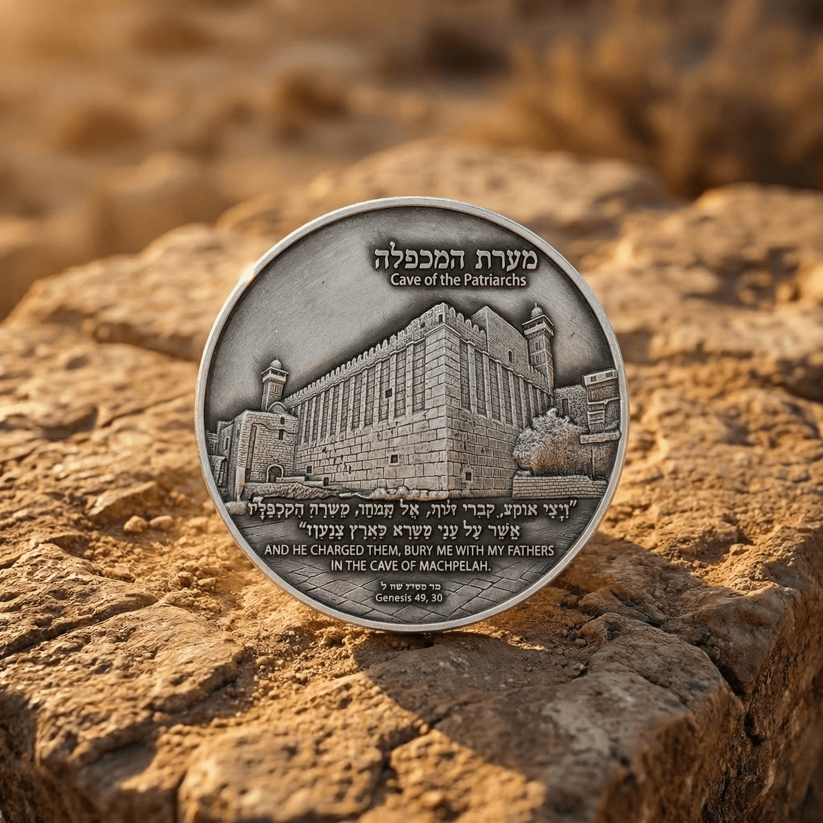 Cave of the Patriarchs Covenant Coin | Biblical History - PatriotDepot.com