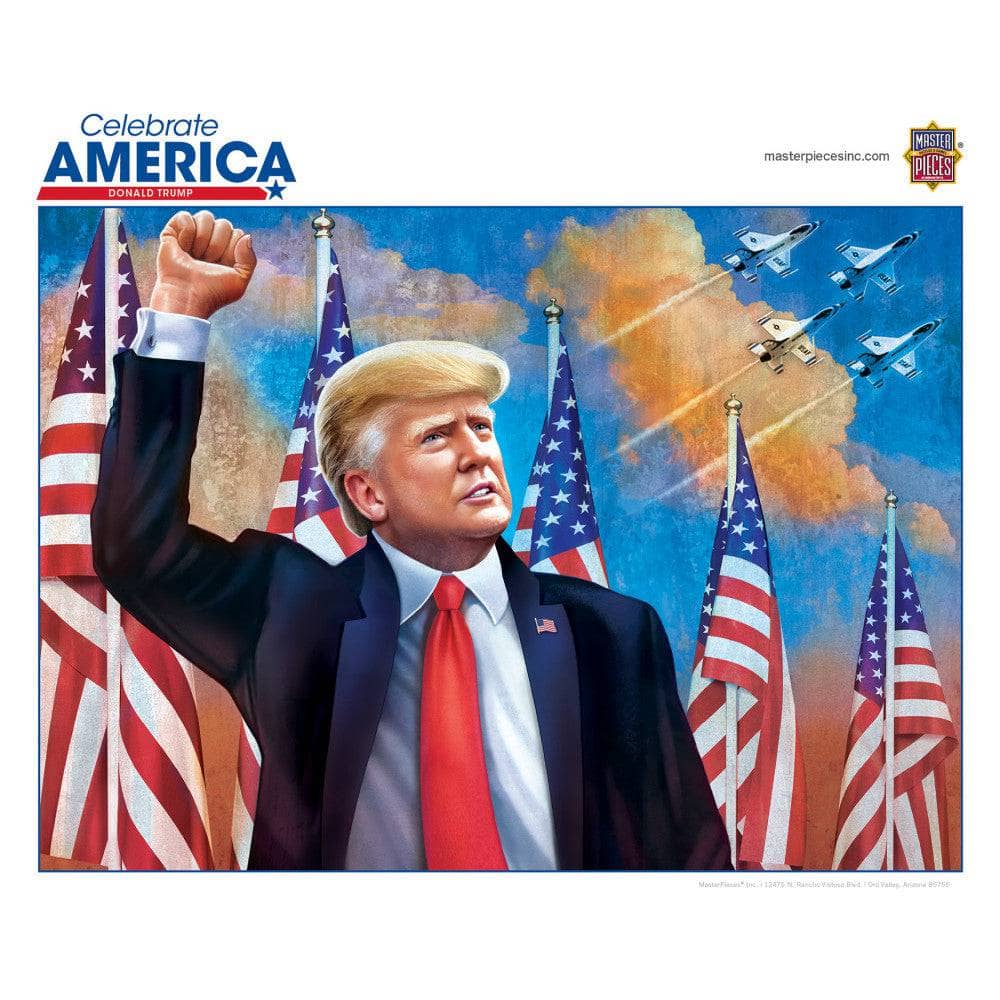 Celebrate America - Donald Trump 1000 Piece Jigsaw Puzzle - PatriotDepot.com
