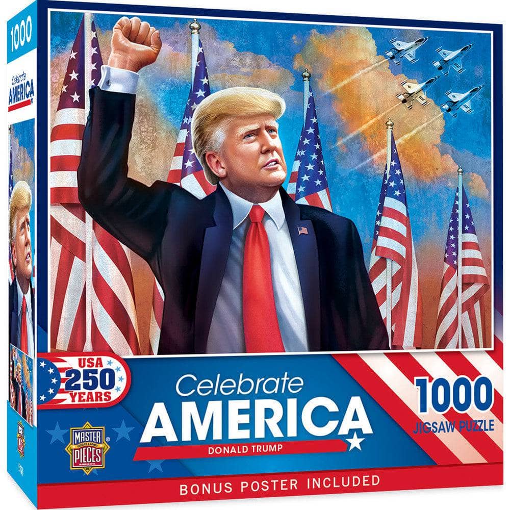 Celebrate America - Donald Trump 1000 Piece Jigsaw Puzzle - PatriotDepot.com