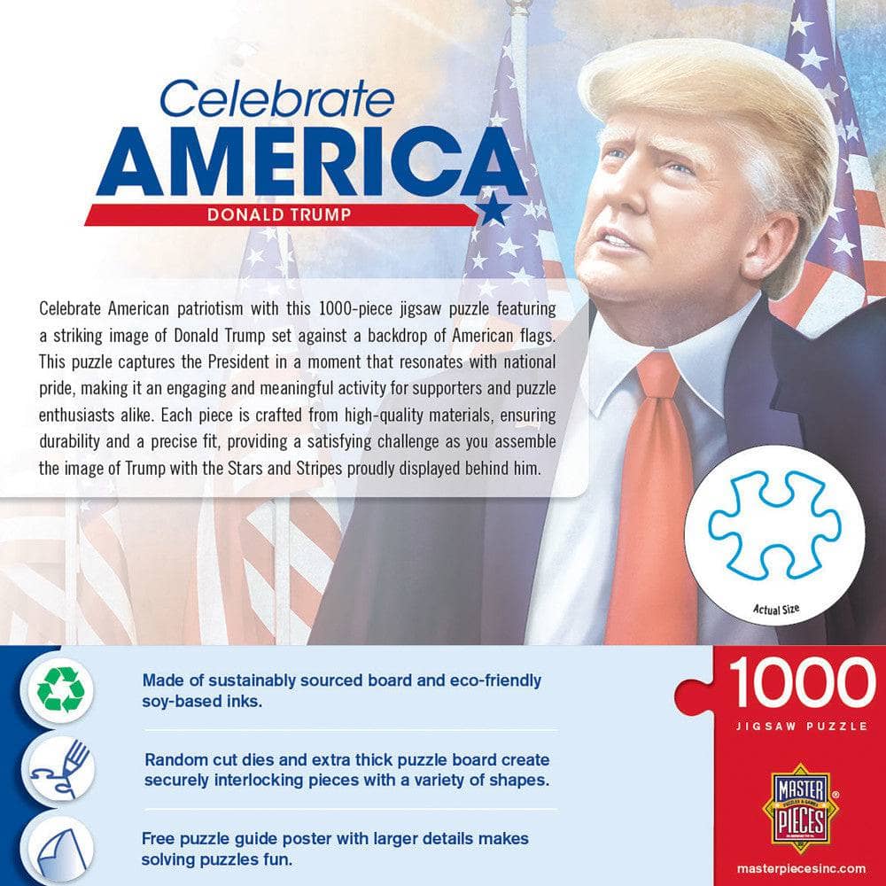 Celebrate America - Donald Trump 1000 Piece Jigsaw Puzzle - PatriotDepot.com