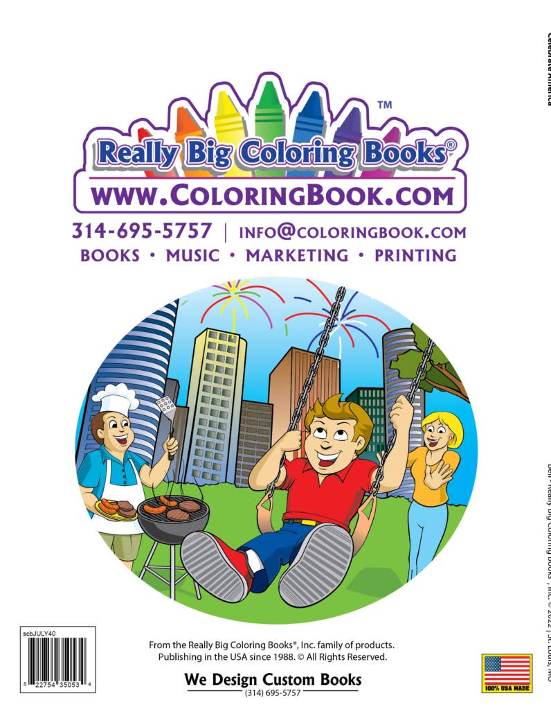 Celebrate America Patriotic Coloring & Activity Book | 40 Pages | 8.5" x 11" - PatriotDepot.com