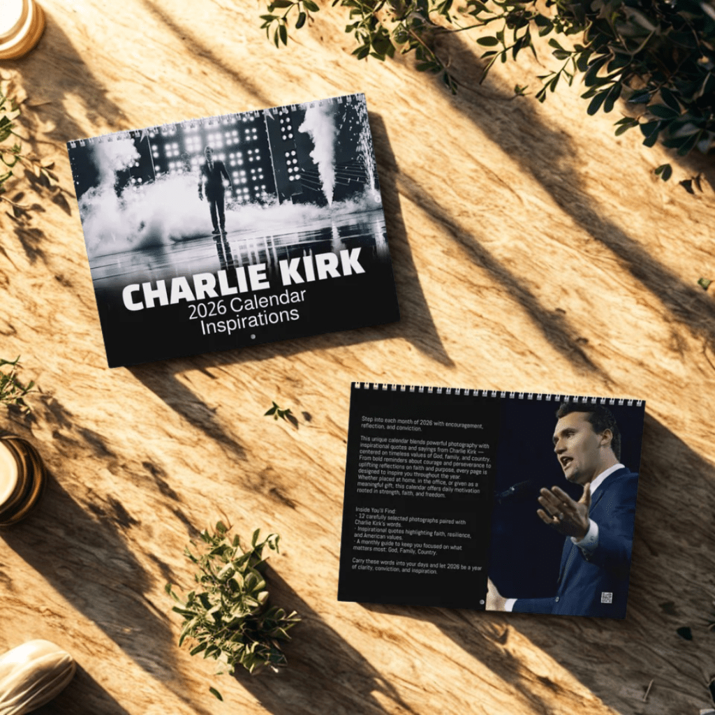 Charlie Kirk: A Legacy of Faith – 2026 Inspirational Calendar - PatriotDepot.com