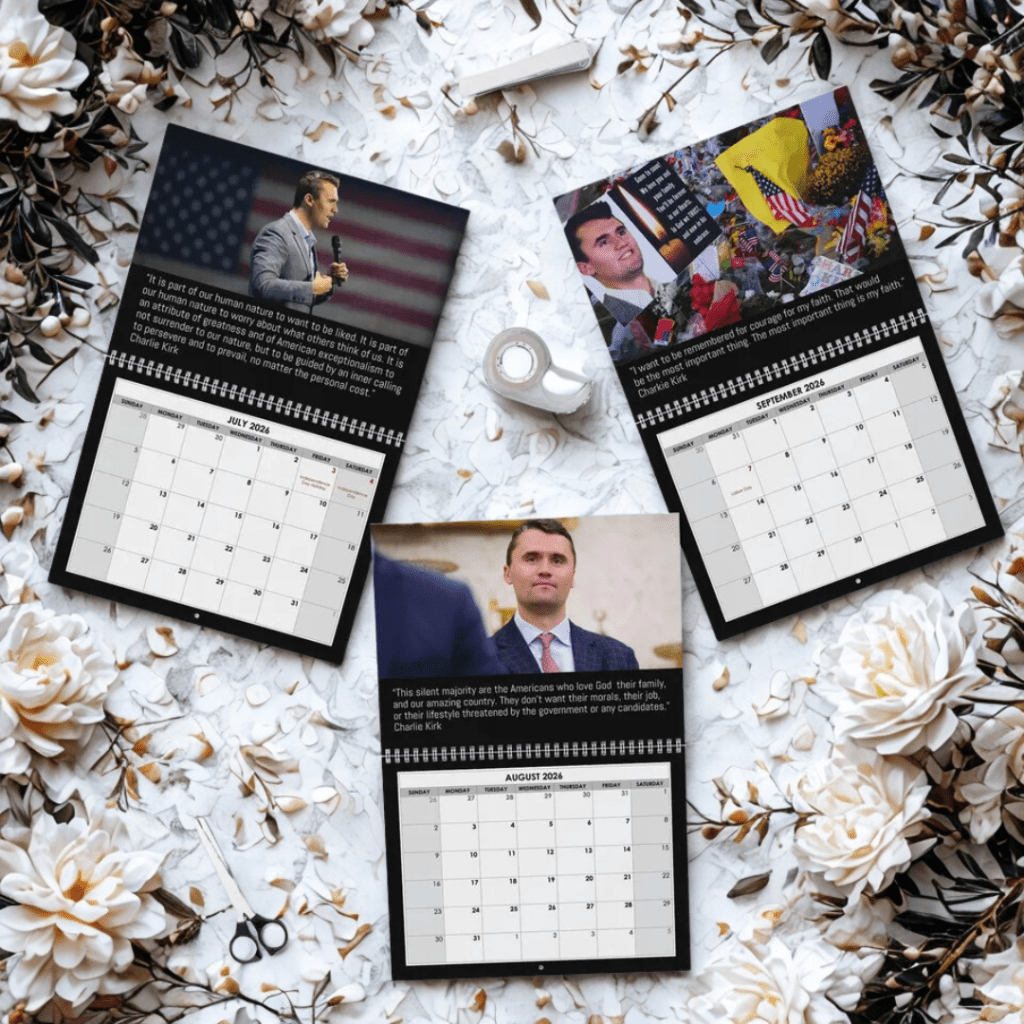 Charlie Kirk: A Legacy of Faith – 2026 Inspirational Calendar - PatriotDepot.com
