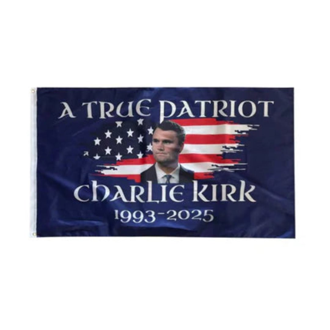 Charlie Kirk" A True American Patriot" 1993 - 2025 Flag - PatriotDepot.com