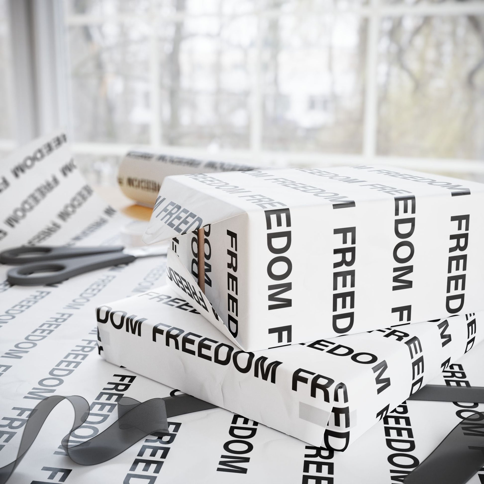 Charlie Kirk Commemorative “Freedom” Custom Wrapping Paper Roll - PatriotDepot.com