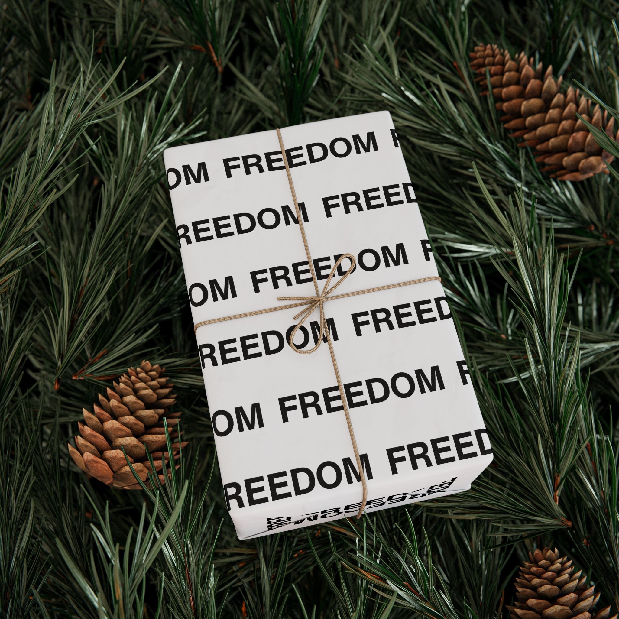 Charlie Kirk Commemorative “Freedom” Custom Wrapping Paper Roll - PatriotDepot.com