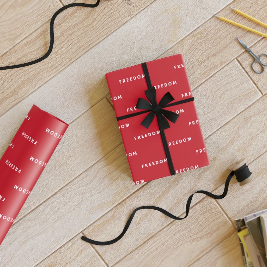 Charlie Kirk Commemorative "Freedom" Custom Wrapping Paper Roll - PatriotDepot.com