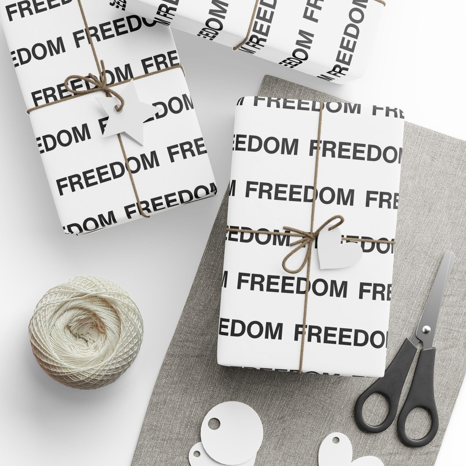 Charlie Kirk Commemorative “Freedom” Custom Wrapping Paper Roll - PatriotDepot.com
