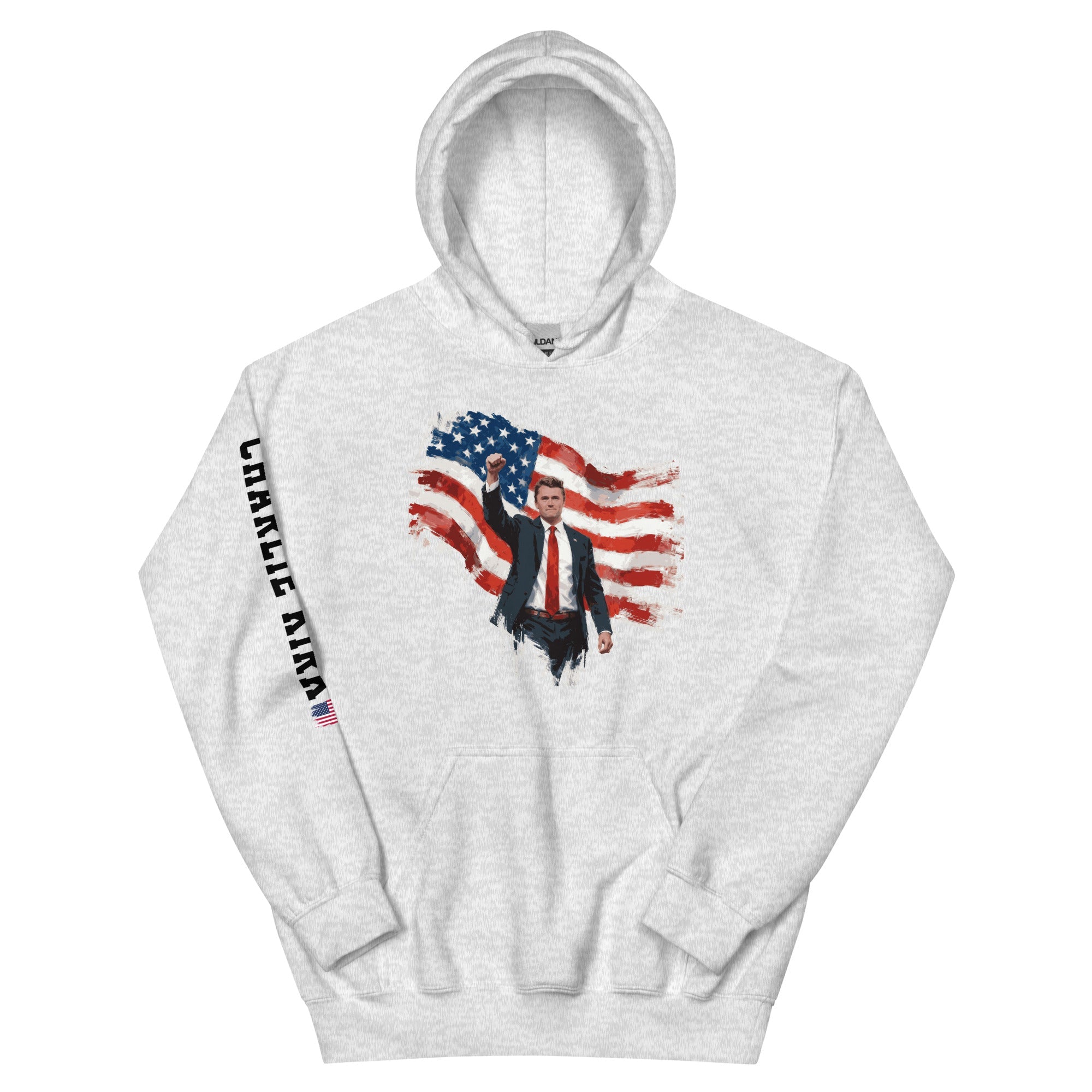Charlie Kirk Patriotic Freedom Hoodie - PatriotDepot.com