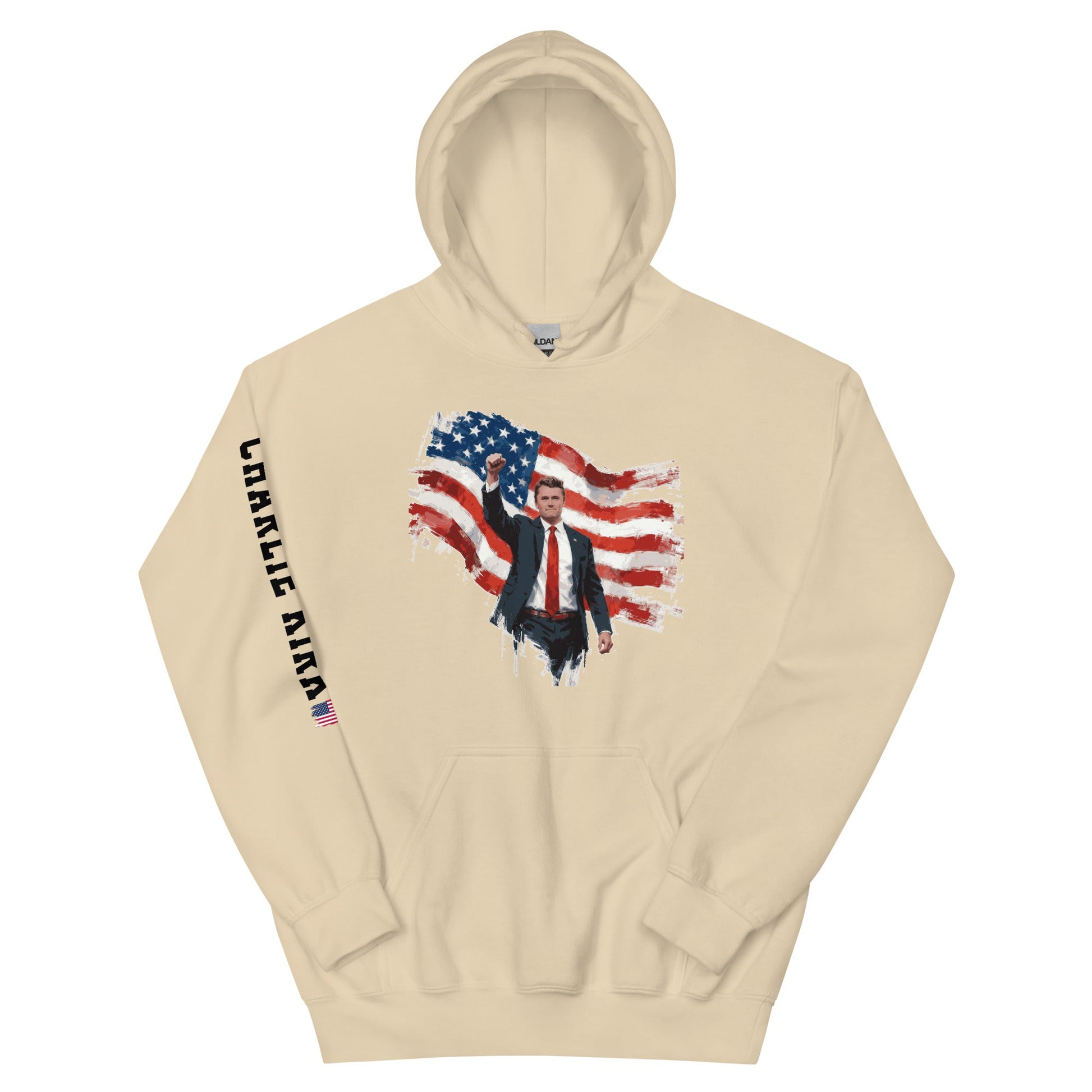 Charlie Kirk Patriotic Freedom Hoodie - PatriotDepot.com