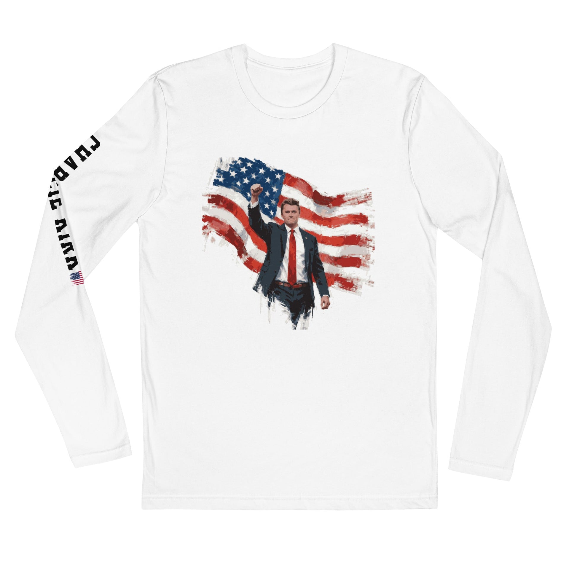 Charlie Kirk Patriotic Freedom Long Sleeve Shirt - PatriotDepot.com