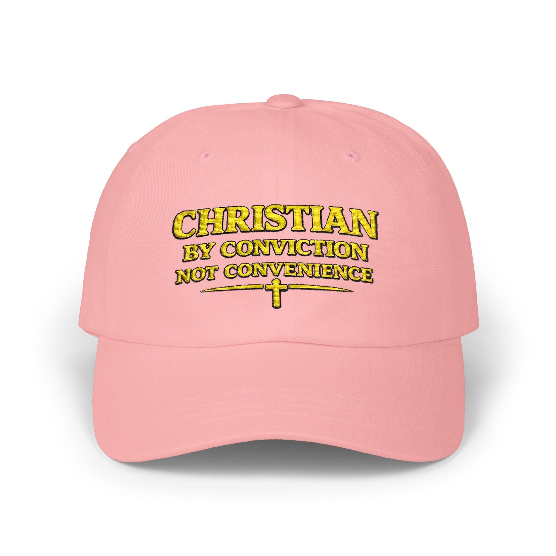 Christian By Conviction Not Convenience Custom Embroidered Hat - PatriotDepot.com