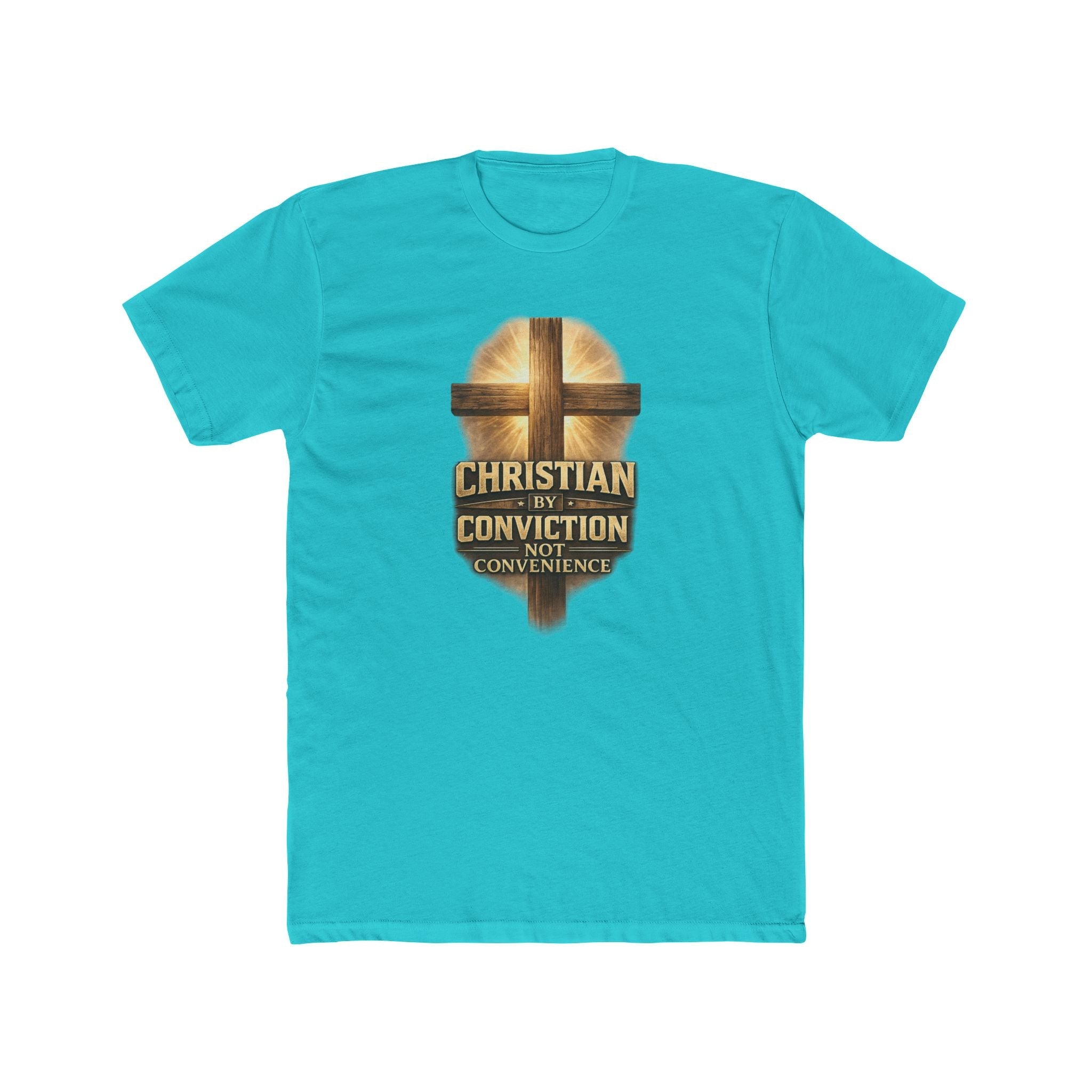 Christian by Conviction Not Convenience T-Shirt – Bold Faith Cross Design - PatriotDepot.com