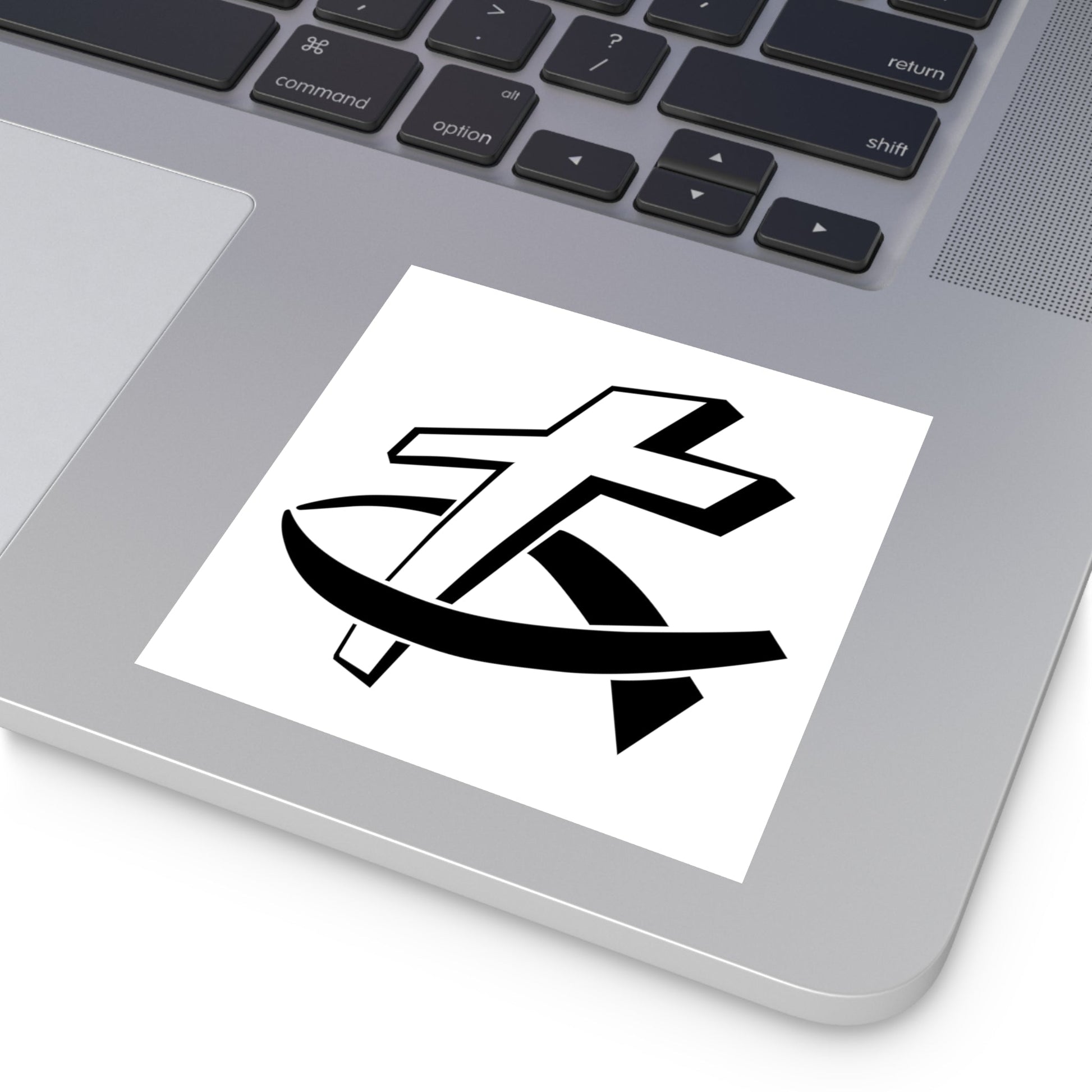 Christian Fish/Cross Sticker (Indoor\Outdoor) - PatriotDepot.com