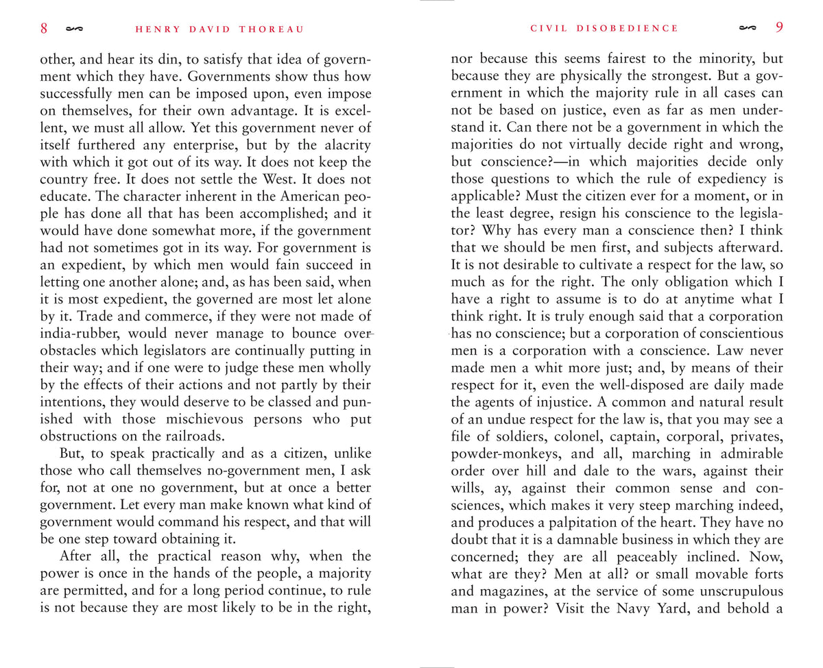 Civil Disobedience by Henry David Thoreau | Pocket Hardcover - PatriotDepot.com