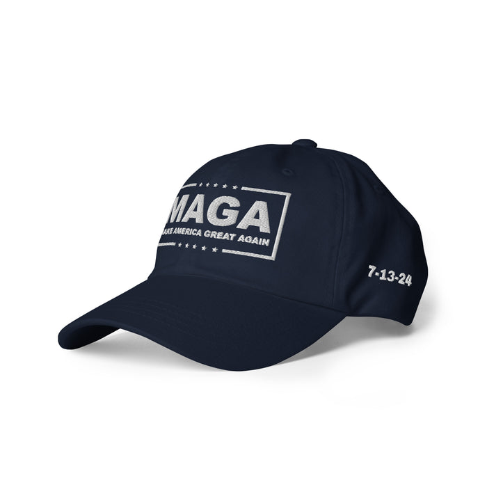 Exclusive: MAGA July 13, 2024 Trump Custom 4-Sided Embroidered Hat (Not Today)