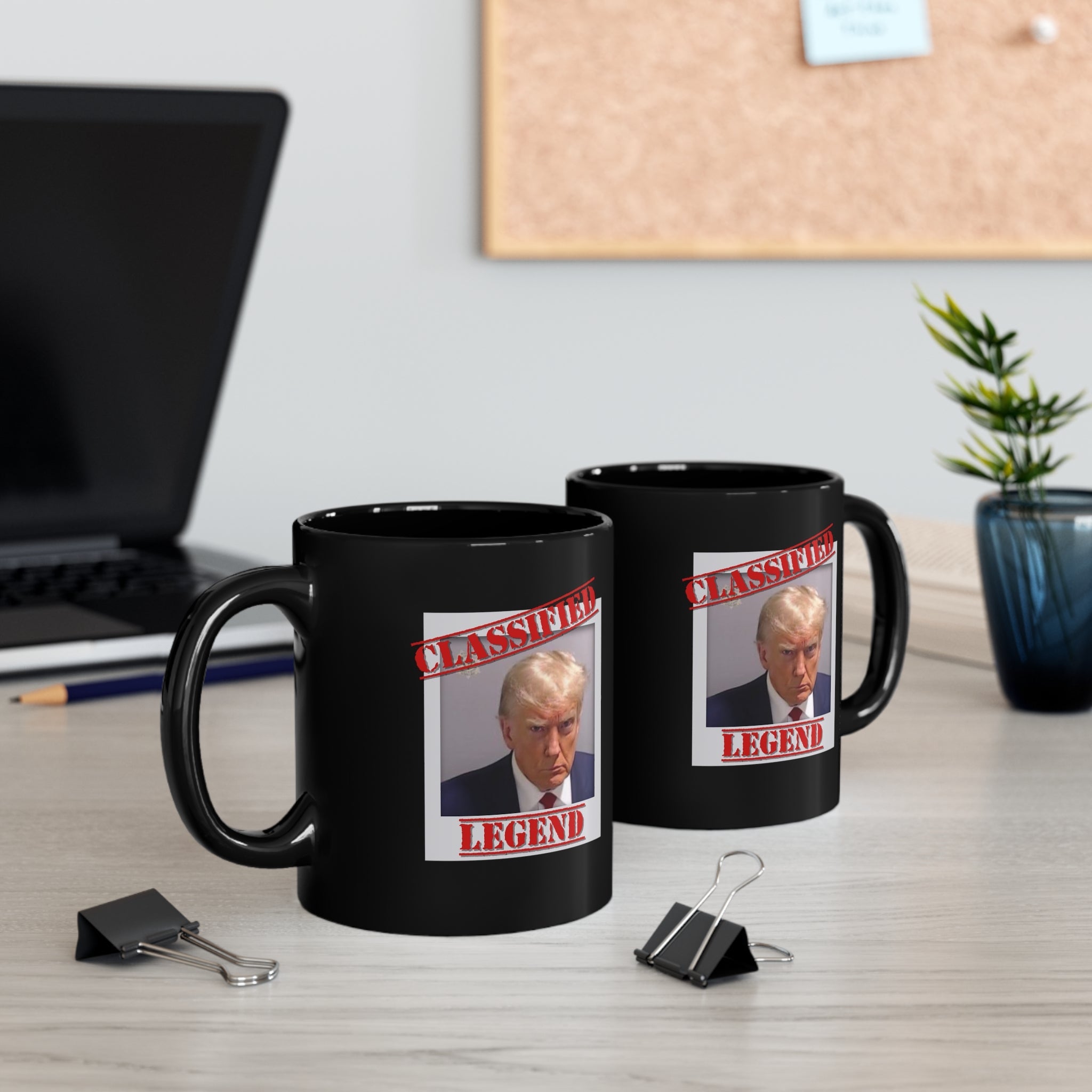 Classified Legend (Trump Mugshot) Mug - PatriotDepot.com