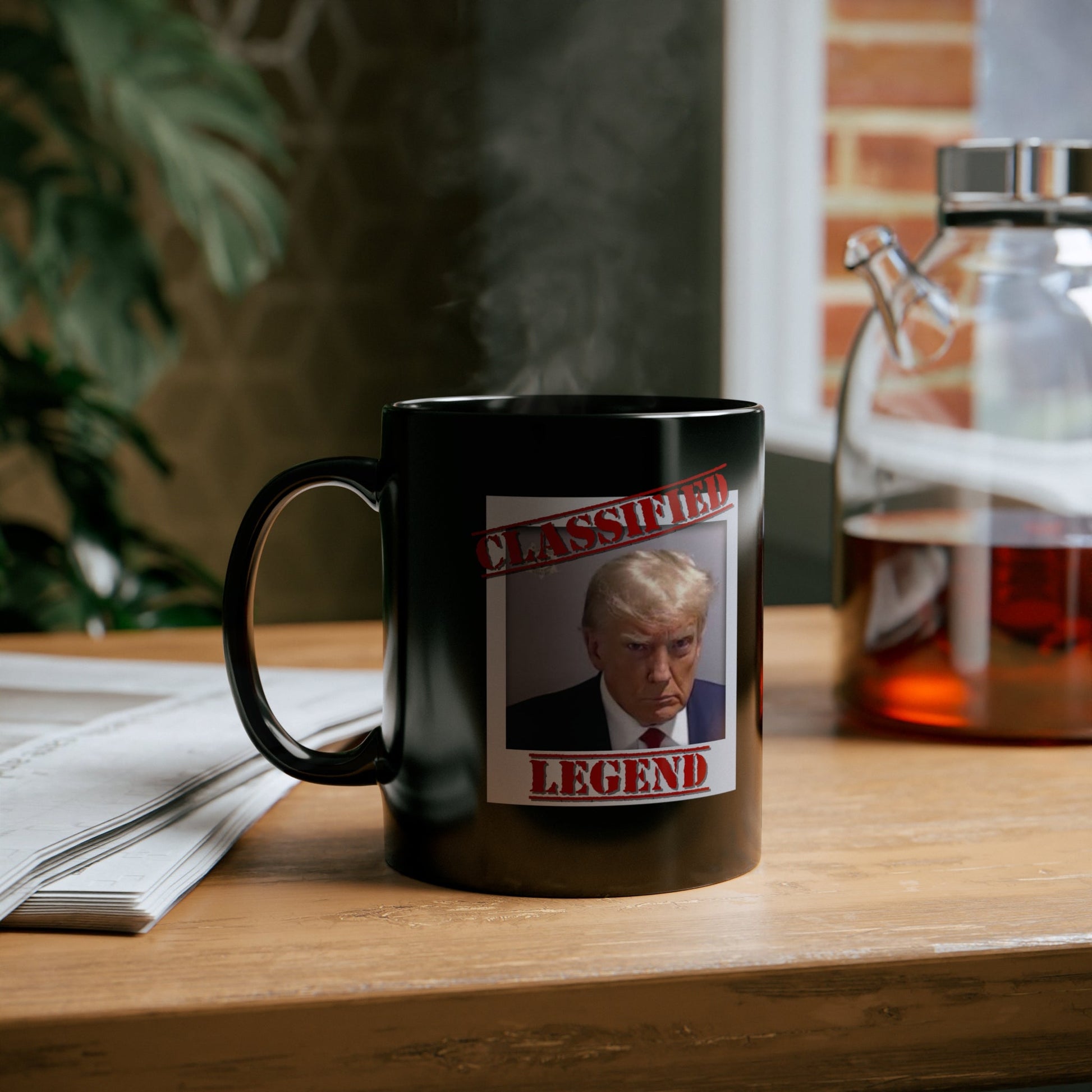 Classified Legend (Trump Mugshot) Mug - PatriotDepot.com