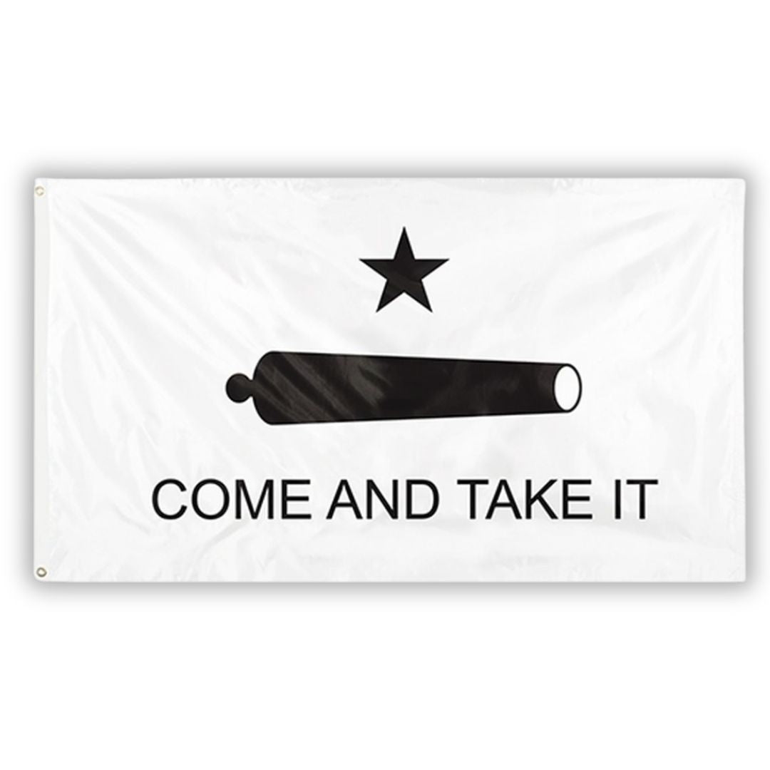 Come & Take It (Texas Star) Cannon 3'x5' Flag - PatriotDepot.com
