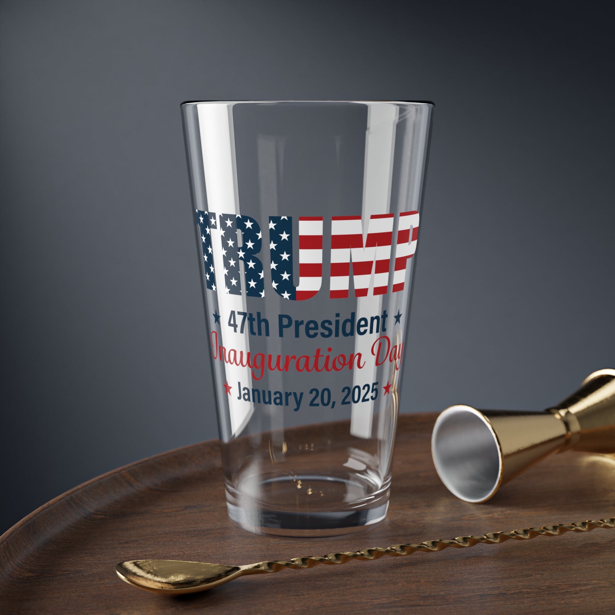 Commemorative Trump 47th President Inauguration Day January 20, 2025 Pint Glass - PatriotDepot.com