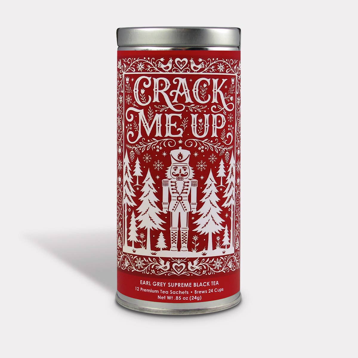 Crack Me Up Earl Grey Black Tea | 12 Sachets, Tall Tin - PatriotDepot.com