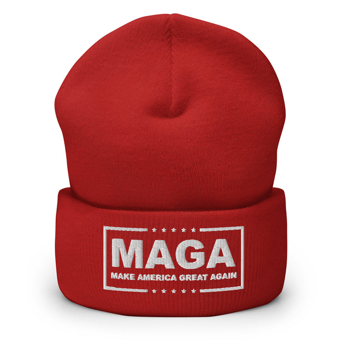 MAGA Make America Great Again Cuffed Beanie