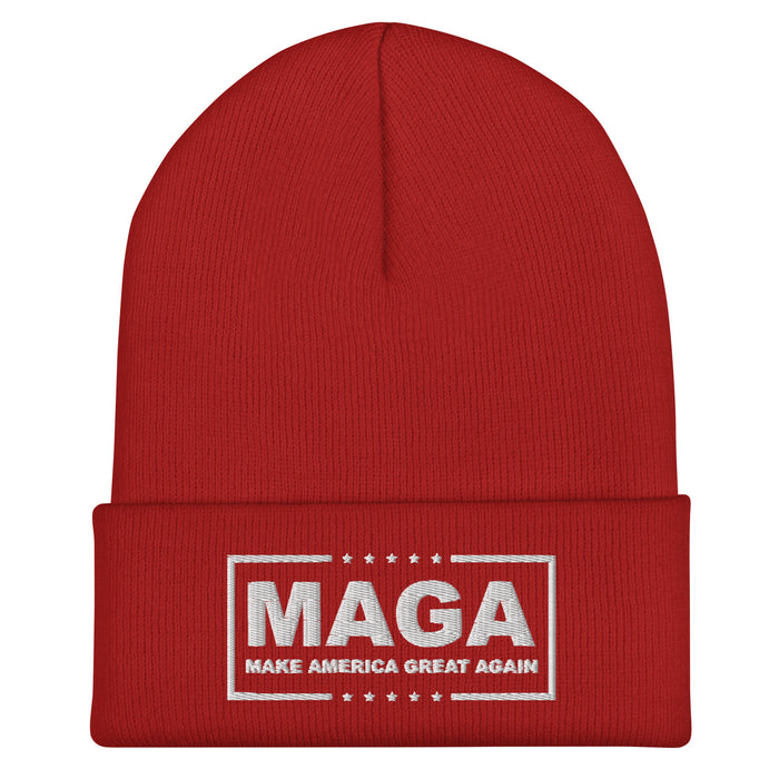 MAGA Make America Great Again Cuffed Beanie