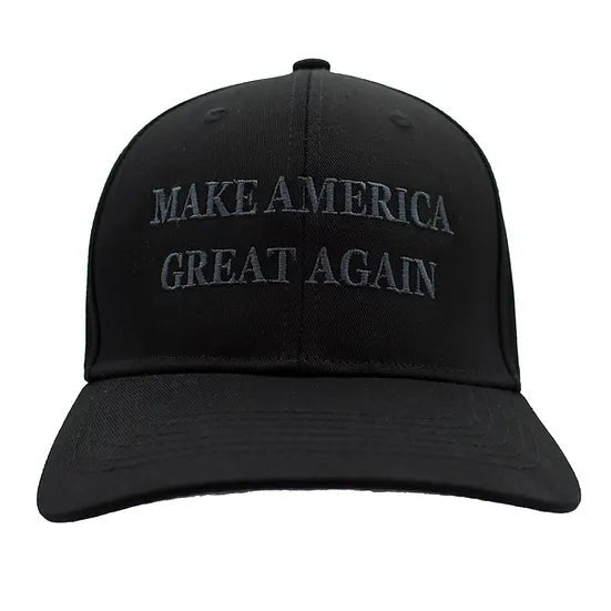 Dark "Make America Great Again" Custom Embroidered Hat - PatriotDepot.com