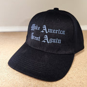 Dark Make America Great Again (Goth Font) Embroidered Hat - PatriotDepot.com