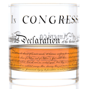 Declaration of Independence Whiskey Rocks Glass | 11 oz American Heritage Glassware | Patriotic Gift - PatriotDepot.com