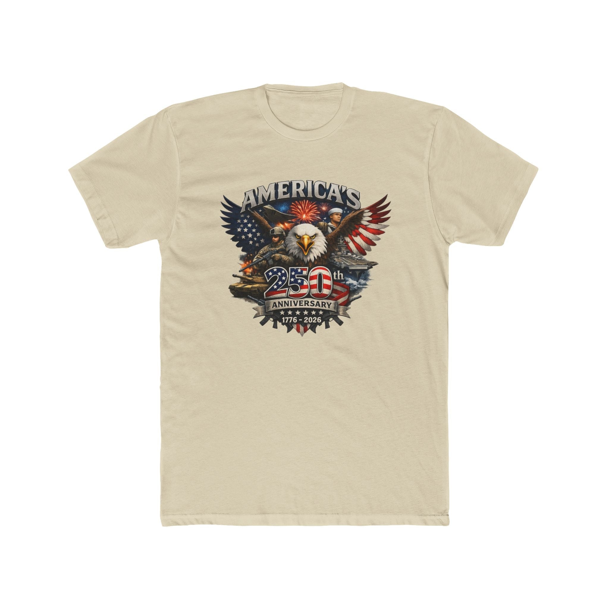 Defenders of Liberty | America’s 250th Anniversary 1776–2026 T-Shirt - PatriotDepot.com