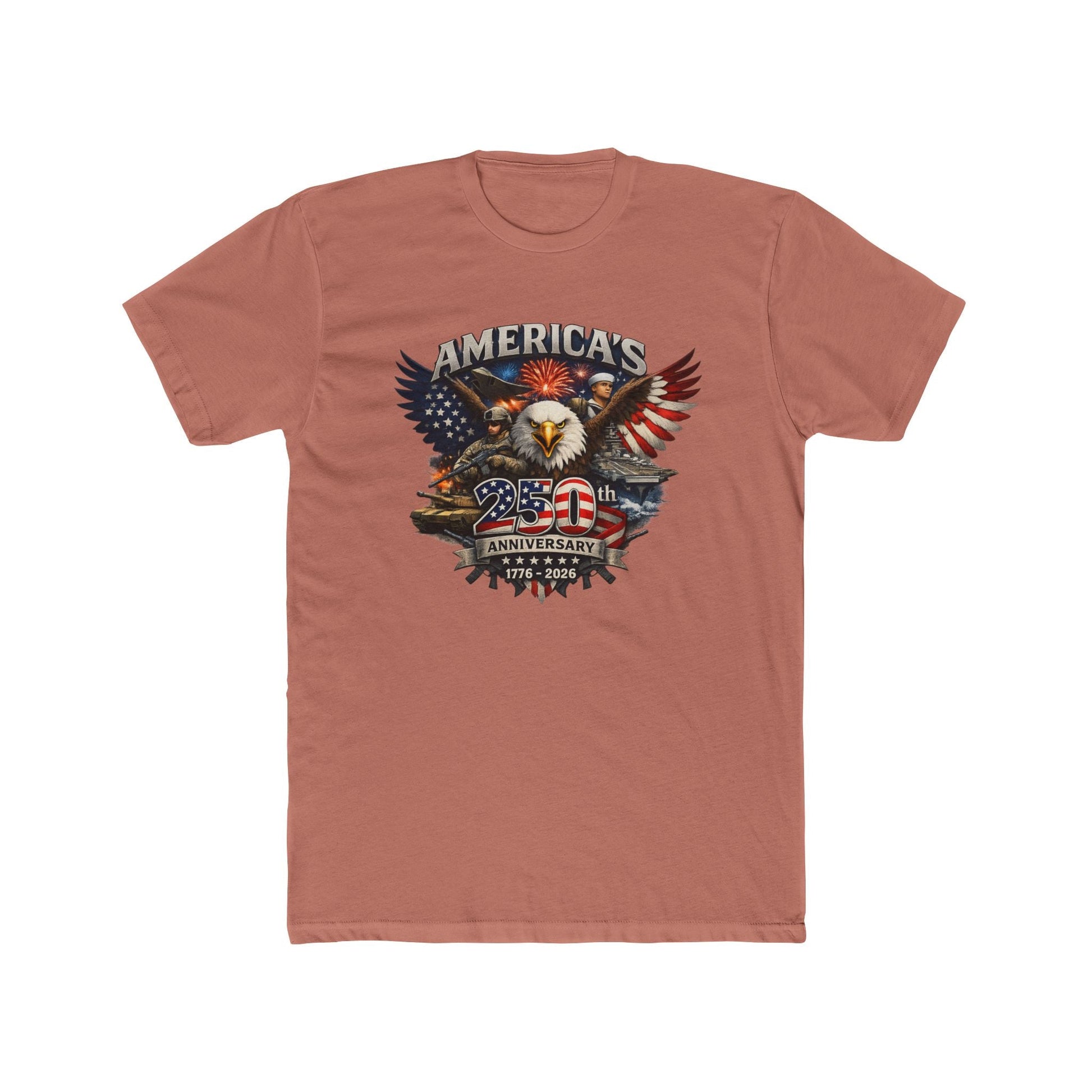 Defenders of Liberty | America’s 250th Anniversary 1776–2026 T-Shirt - PatriotDepot.com