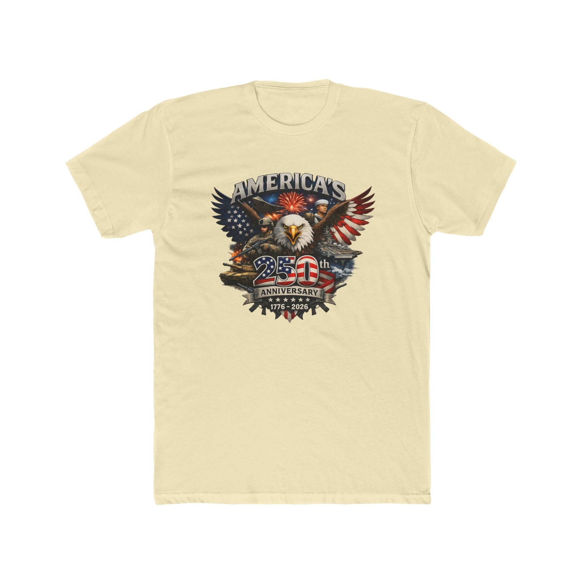 Defenders of Liberty | America’s 250th Anniversary 1776–2026 T-Shirt - PatriotDepot.com