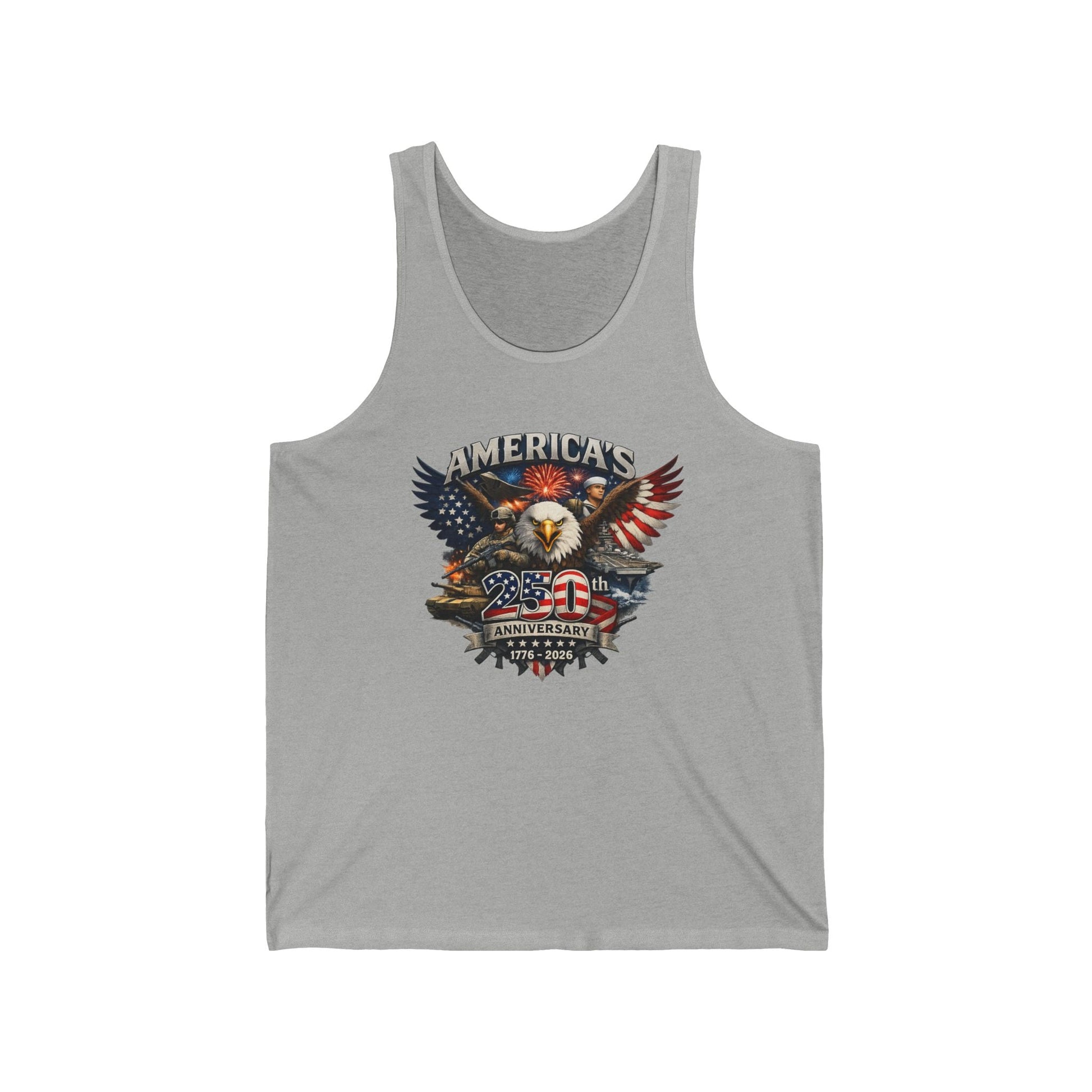 Defenders of Liberty | America’s 250th Anniversary 1776–2026 Tank Top - PatriotDepot.com