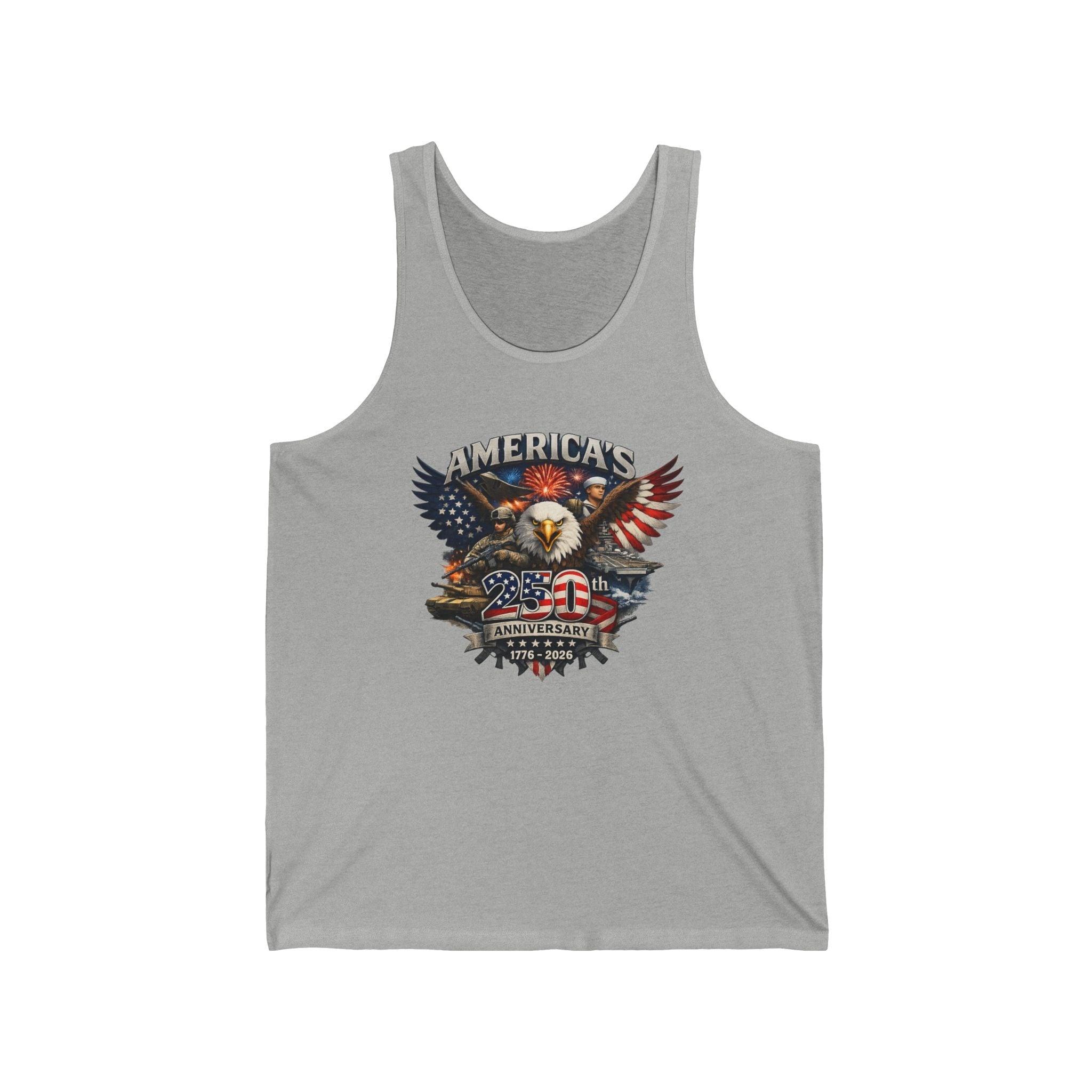 Defenders of Liberty | America’s 250th Anniversary 1776–2026 Tank Top - PatriotDepot.com