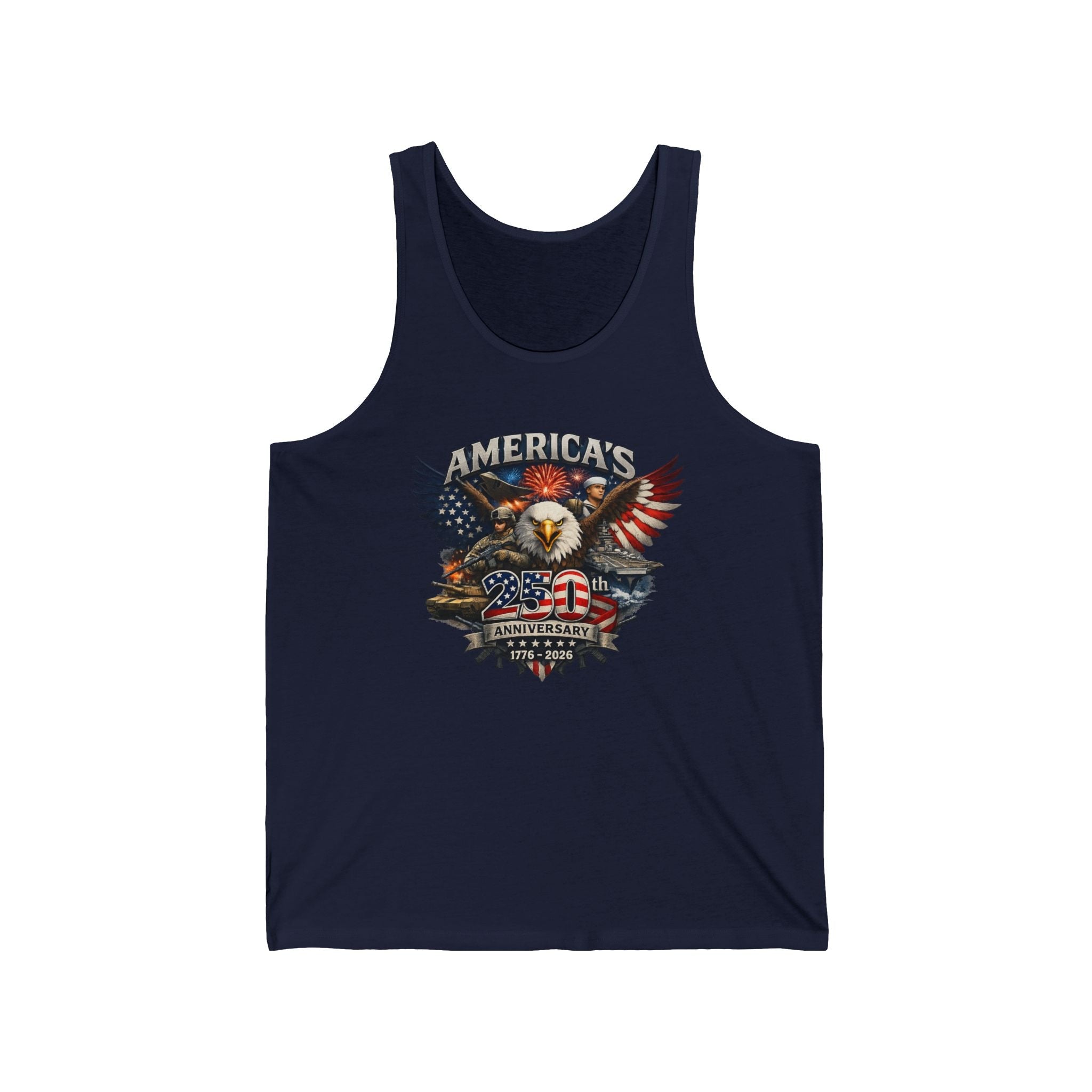 Defenders of Liberty | America’s 250th Anniversary 1776–2026 Tank Top - PatriotDepot.com