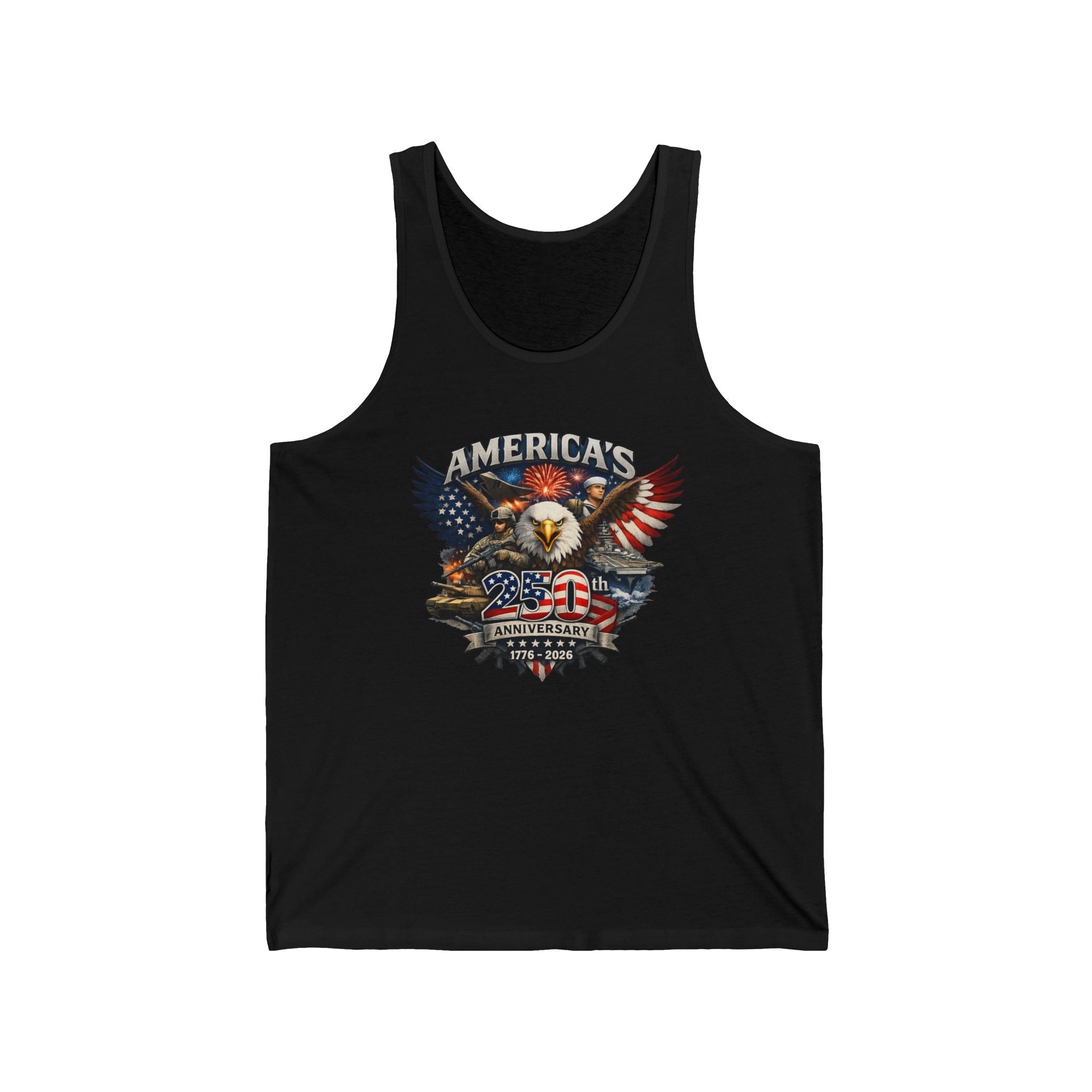 Defenders of Liberty | America’s 250th Anniversary 1776–2026 Tank Top - PatriotDepot.com