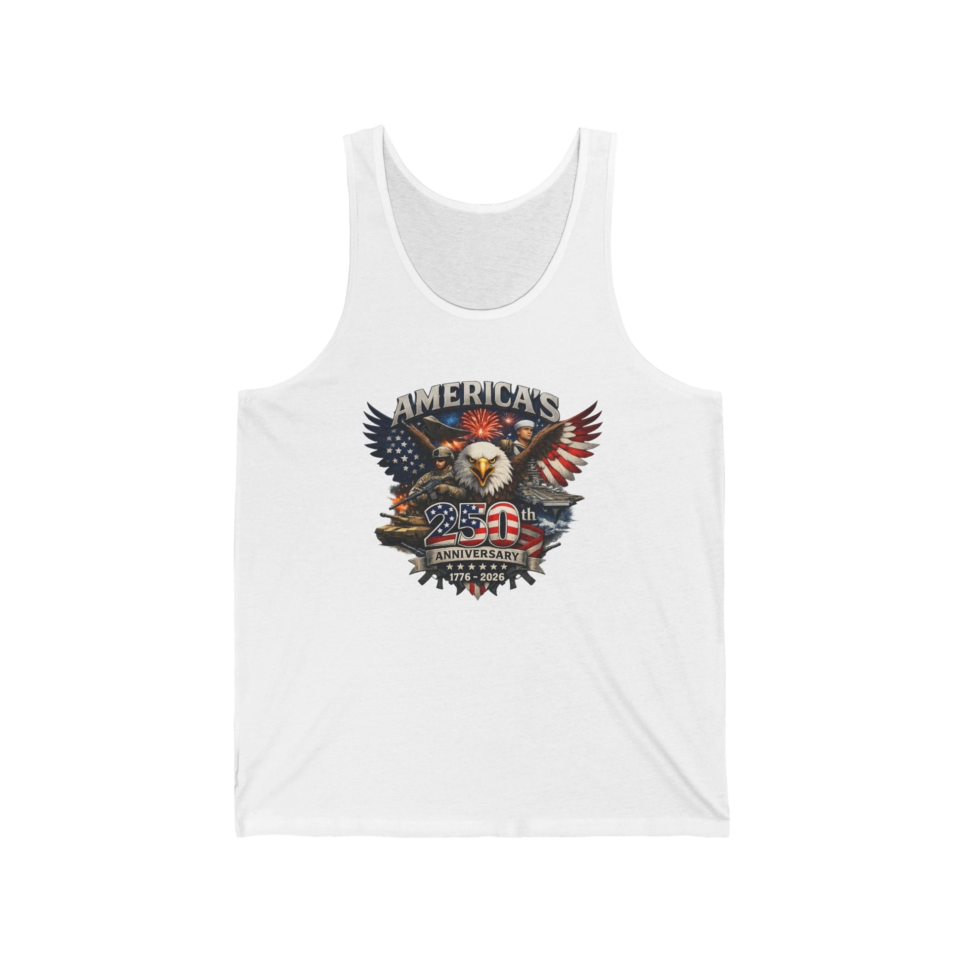 Defenders of Liberty | America’s 250th Anniversary 1776–2026 Tank Top - PatriotDepot.com