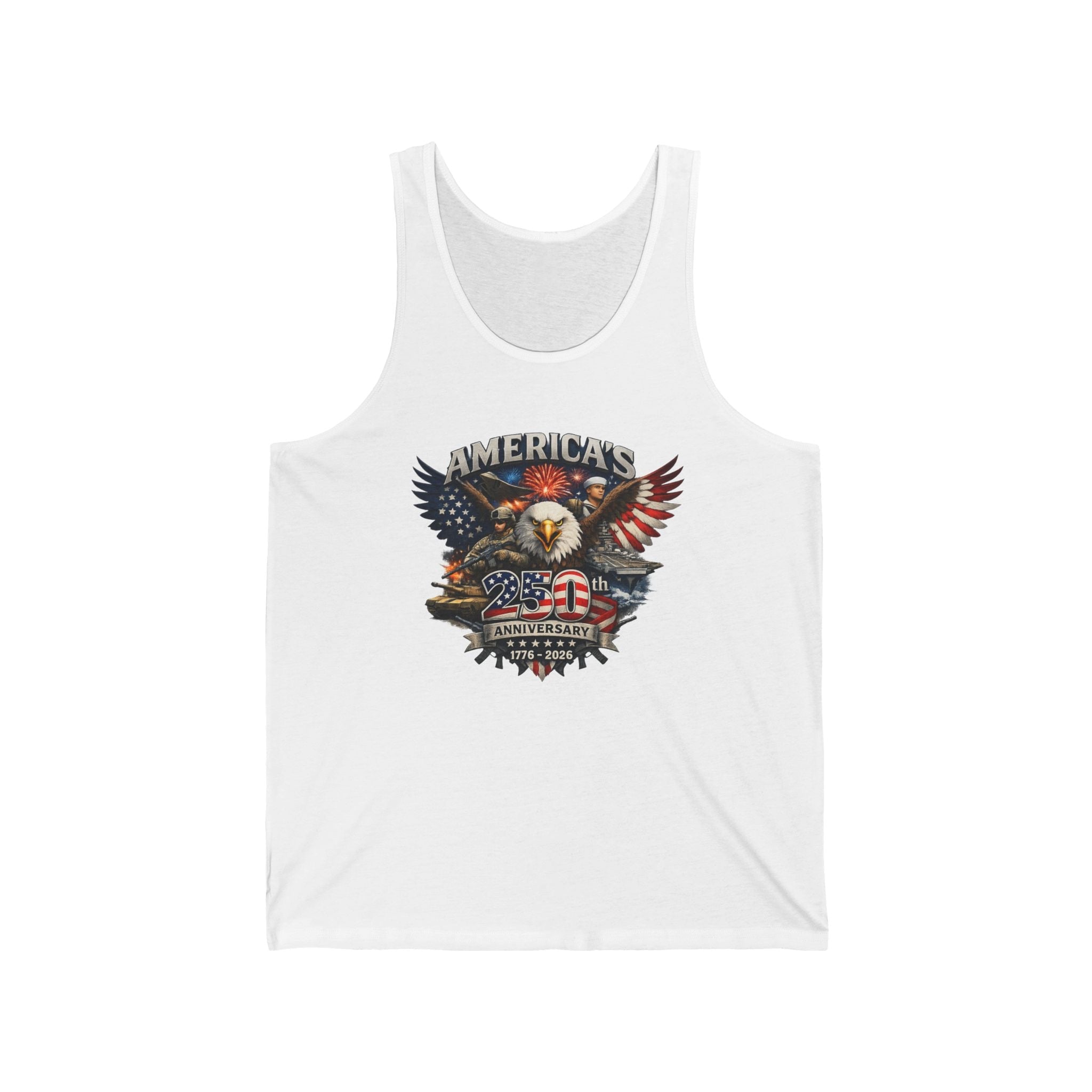 Defenders of Liberty | America’s 250th Anniversary 1776–2026 Tank Top - PatriotDepot.com